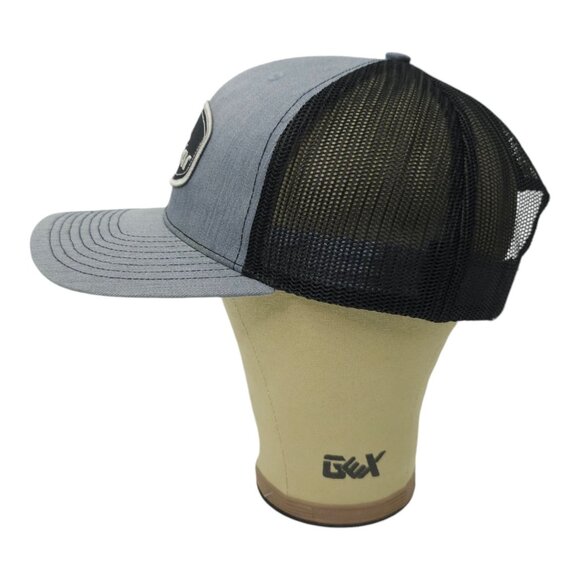 WildEar Patch Snapback Cap Back Mesh Trucker Baseball Hunter Protection Hat Gray - Picture 10 of 13